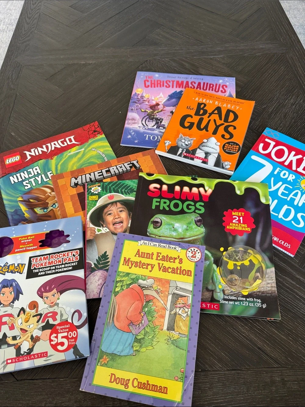 Kids Book Bundle Lot LEGO Ninjago Minecraft Pokémon Bad Guys Scholastic